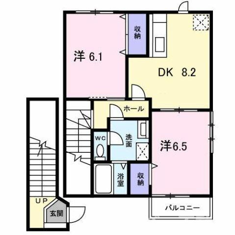 秋桜ＤＯＩ　Ｂの間取り
