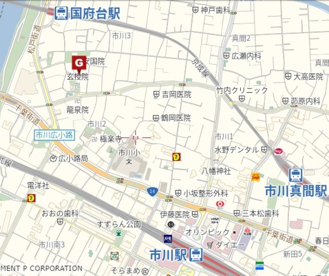 ラピス市川西館の地図|★案内図★