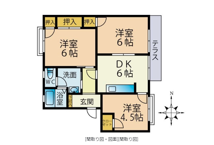 ウォルケネスト梅満の間取り