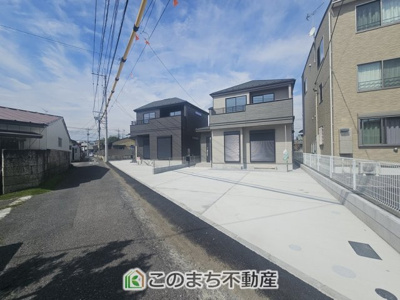 【前面道路含む現地写真】 | ハートフルタウン宇都宮市上戸祭町2期　B号棟 | 前面道路含む現地写真