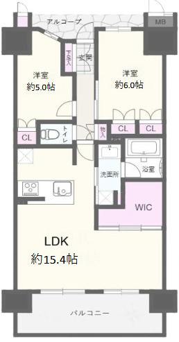 【間取り】 | メロディーハイム住道ガーディア