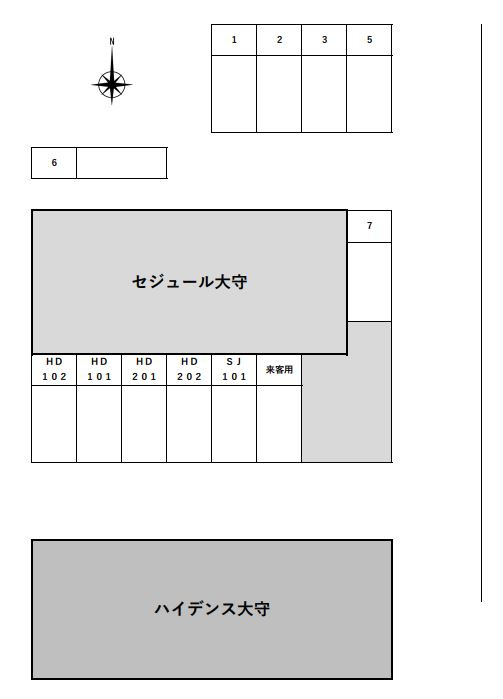 ハイデンス大守の区画図