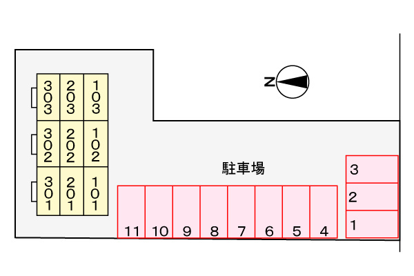 アンソレイエの区画図