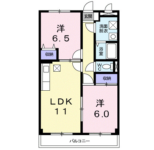 アンソレイエの間取り