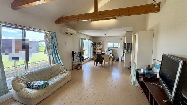 越谷市野島の居間・リビング|2階　リビング28.8帖