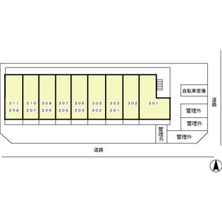 秋津中央ビルの区画図