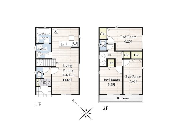 【間取り】 | リビングの大きな開口部は陽当たりの確保だけでなく、まとめ買いで大量のお買い物をした際や家具など大きな物を購入した際に便利です。