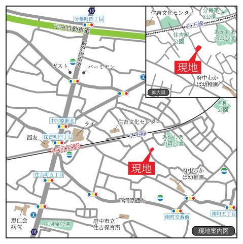 【地図】 | 暮らしやすさを考えたプランで快適な現地ロケーションを実現。安らぎに満たされる、ゆとりのある日々を過ごせます♪