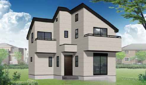 練馬区西大泉6丁目　南道路×整形地　限定1棟の外観パース