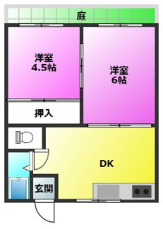 【間取り】 | コーポファミリーA