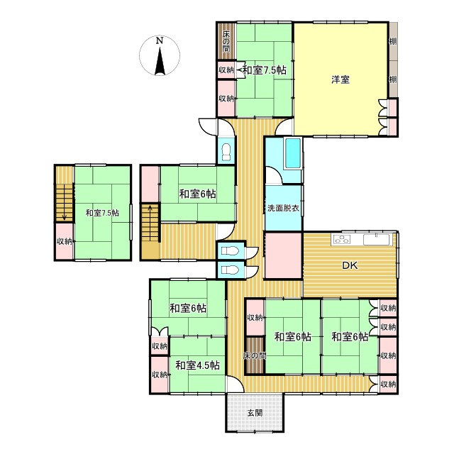 西条市飯岡3772-2　中古住宅の間取り