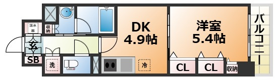 レジディア神戸磯上の間取り