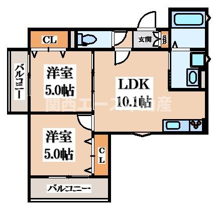 【間取り】 | ピレーネ中野本町
