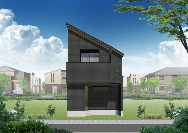 【その他】 | ～インフィーア Vol. 69　練馬区三原台１丁目　ブランド新築戸建て　A号棟～ | 【東側立面図】シンプルながらもおしゃれな片流れ屋根の外観♪