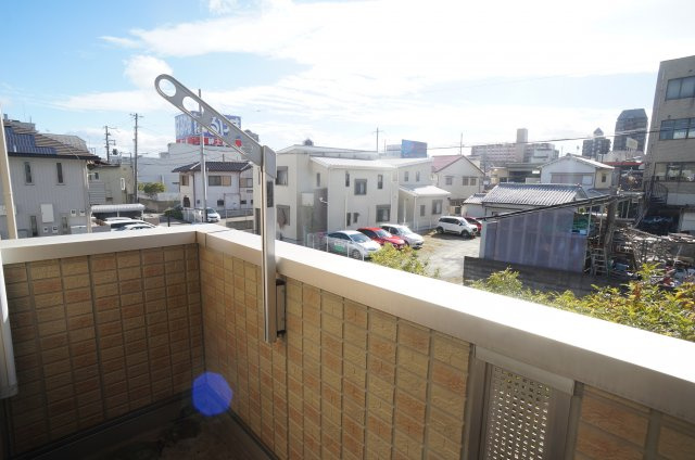 ベルビー宝塚のバルコニー