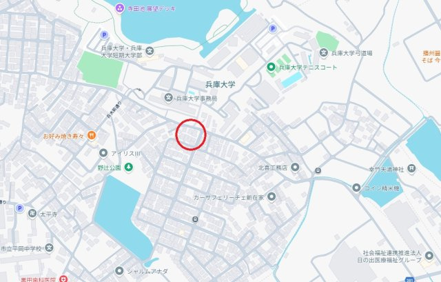 加古川市平岡町新在家　　JR「東加古川駅」徒歩18分の地図