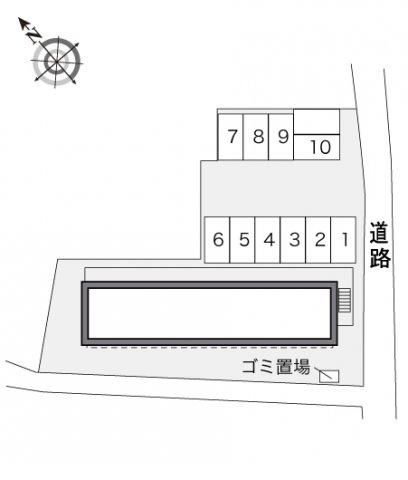 レオパレス楓の駐車場