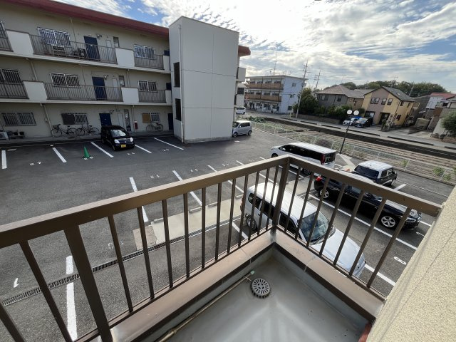 マンション北川のバルコニー