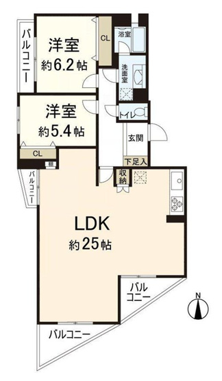 【間取り】 | グランドメゾン学園前ベリエ