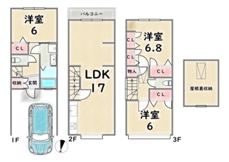 【間取り】 | 右京区梅津開キ町
