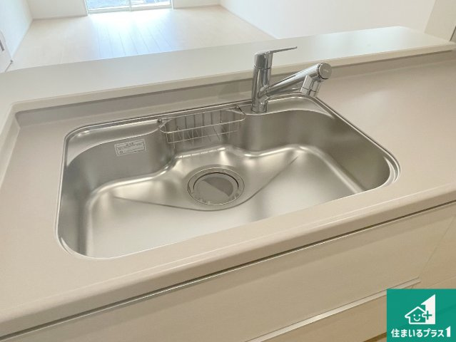 神戸市北区甲栄台　新築一戸建ての設備|広々としたシンクで食器洗いも楽々！