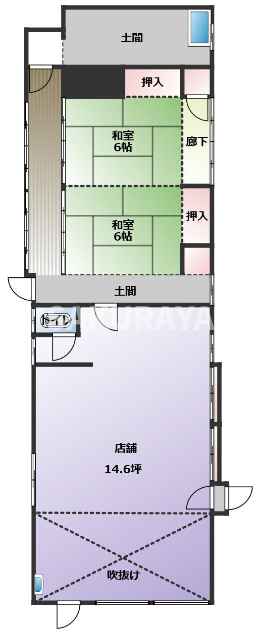 有楽町貸テナントSTの間取り