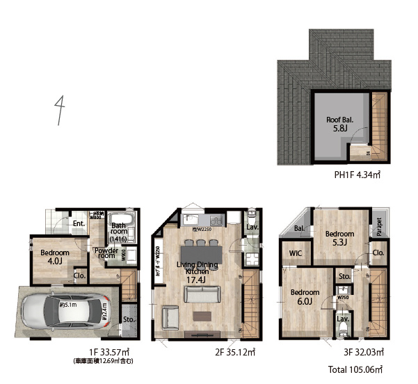 【間取り】 | 品川区荏原6丁目