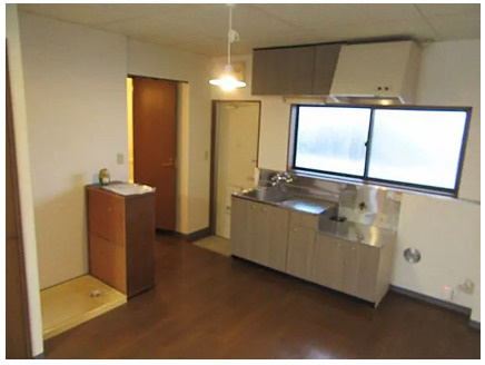 天童市　一棟アパートのキッチン