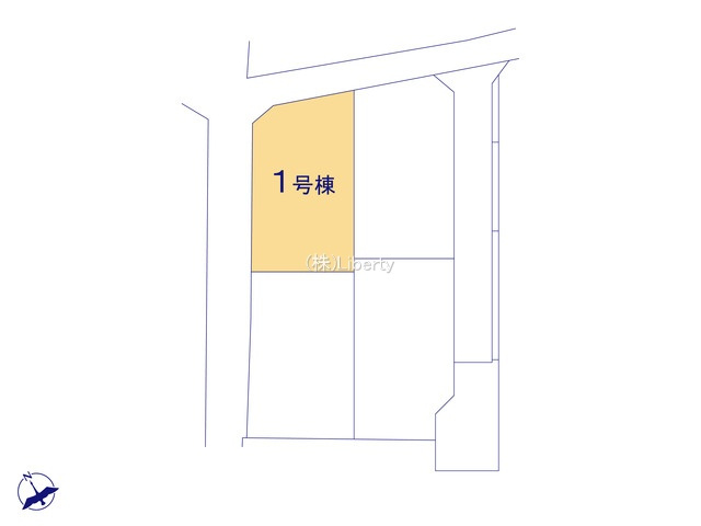 牛久市牛久町7期　新築戸建　1号棟の区画図