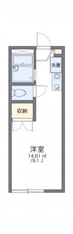 レオパレス藤本Ⅱの間取り