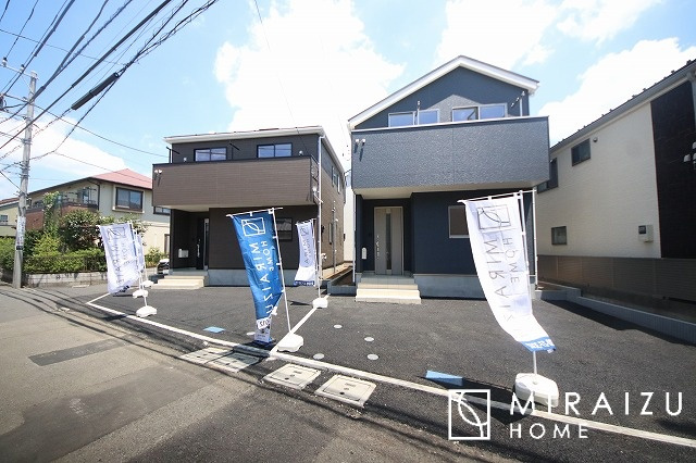 【外観】 | 陽の光をたっぷりと浴びながら気持ち良く生活が出来ます。夢のマイホーム、夢ではなく実現出来ます！見学・ご相談等、お気軽にご連絡下さい。