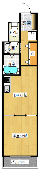 エグゼK&KⅠの間取り