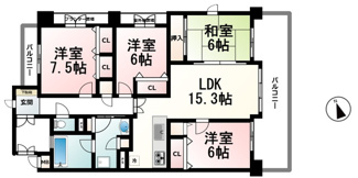 【間取り】 | エスリード守山吉身