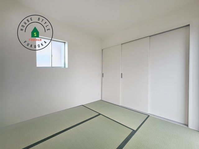 糟屋郡宇美町障子岳3丁目第1-4棟(1号棟)の内観：施工例|柔らかい畳が心地よい和室