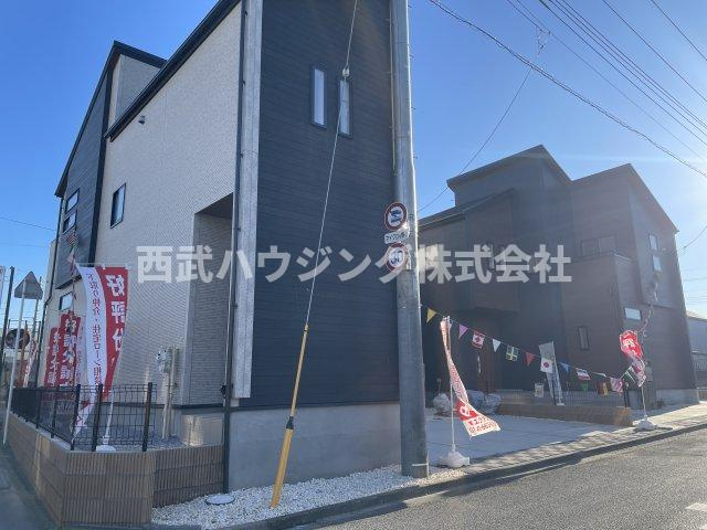【仲介手数料無料】狭山市富士見２丁目全２棟　２号棟　狭山新築住宅西武ハウジングの前面道路含む現地写真