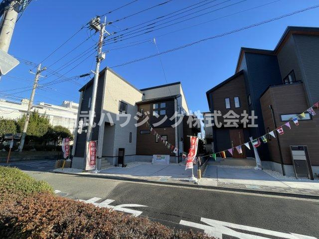【仲介手数料無料】狭山市富士見２丁目全２棟　２号棟　狭山新築住宅西武ハウジングの前面道路含む現地写真