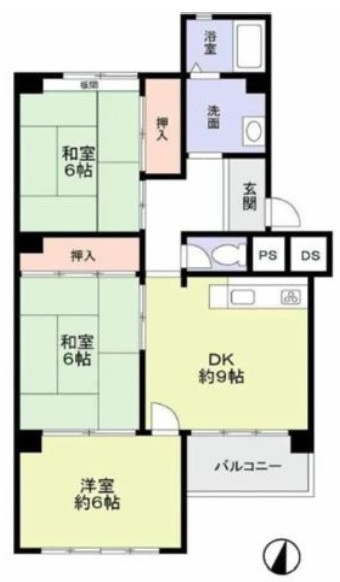 塩屋住宅６号棟の間取り