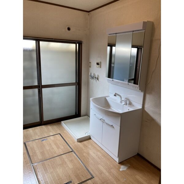 右京区梅津林口町テラスハウスの洗面所