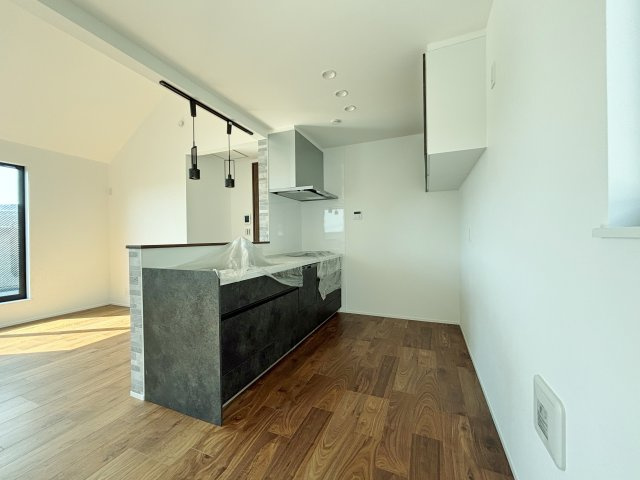 板橋区西台3丁目 限定1棟のキッチン|人気の対面キッチンはリビングを眺めながらお料理ができます
家事効率が上がるハイスペックなキッチン
浄水器と食器洗乾燥機が標準装備です
キッチン背面には吊戸棚を設置しています