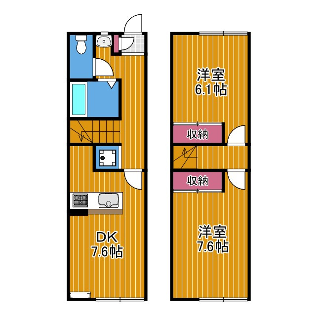 レオパレスシャルマンⅡの間取り