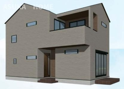 杉田8丁目新築戸建　の外観パース|外観パースです