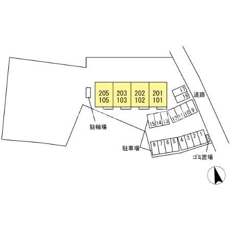 グランディオ　Ａの区画図