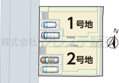 【居間・リビング】 | 奈良市帝塚山3丁目の新築一戸建 全２区画 | 現地写真（１号地リビング）南向きですので、陽あたり良好です♪