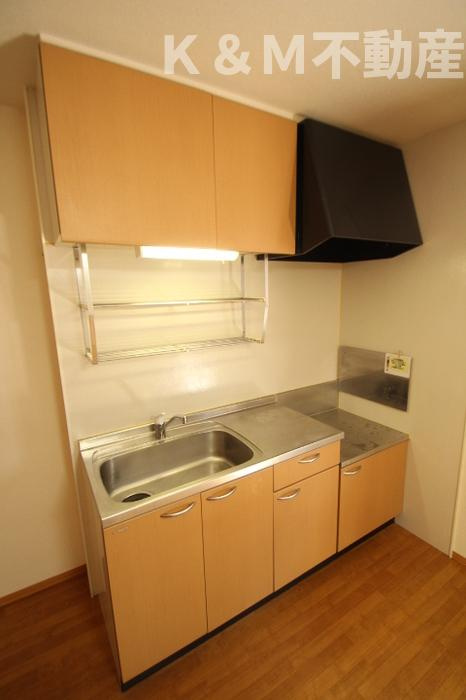 クレール新柏Bのキッチン|きれいなキッチンです