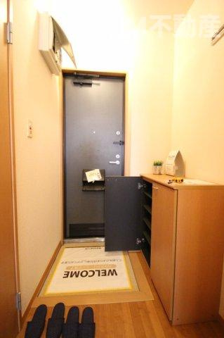 クレール新柏Bの玄関|毎日通る玄関はこちらです