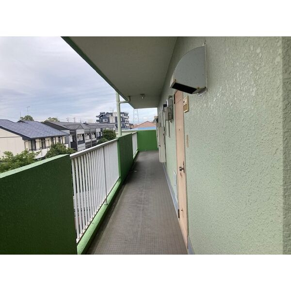 グリーンハイツのバルコニー