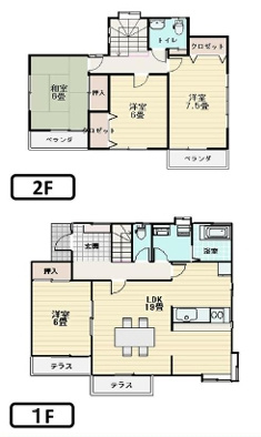 中古建物の間取り