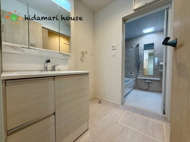 上尾市平塚11期　新築戸建　グラファーレ01の脱衣所