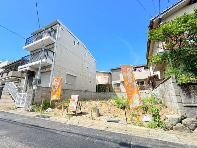 大山崎町大山崎鏡田　建築条件無土地の前面道路含む現地写真