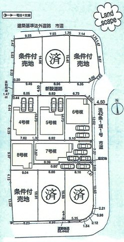 あきる野市牛沼　新築戸建全5棟の区画図